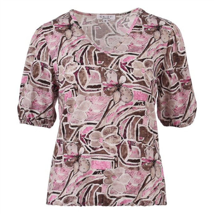 Enjoy T-shirt blouson 183494 Bruin